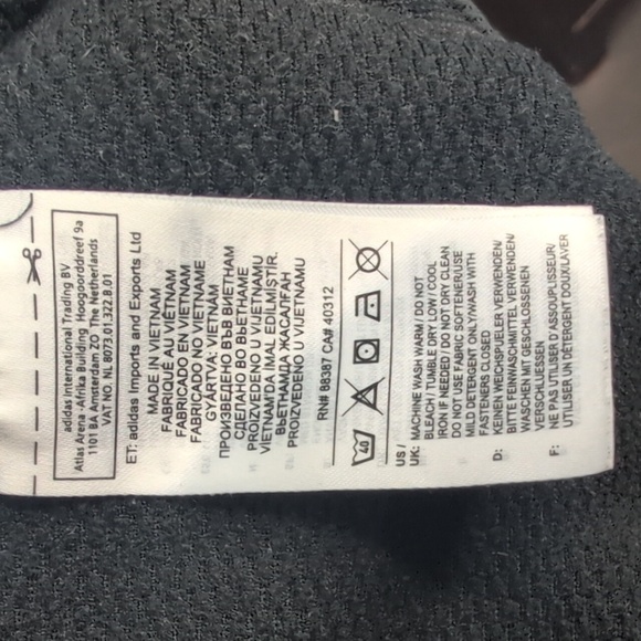 Adidas Small Black Climawarm Zip Up Hoodie Sweatshirt - Picture 10 of 10